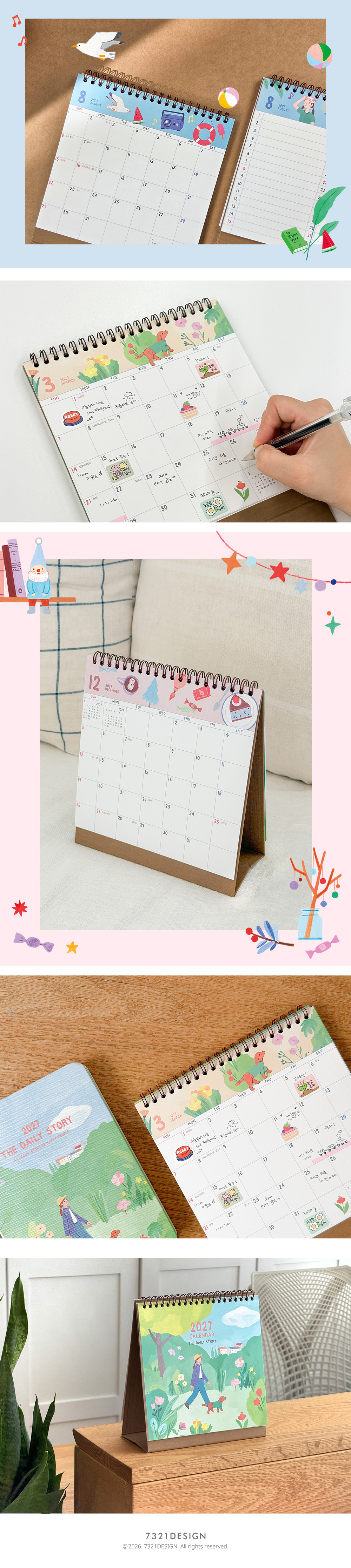 [날짜형] 2027 더 데일리 스토리 탁상 달력 상세 이미지 4